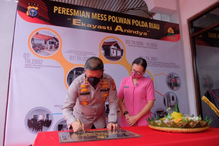 Mess Polwan Ekayasi Anindya Diresmikan Kapolda Riau