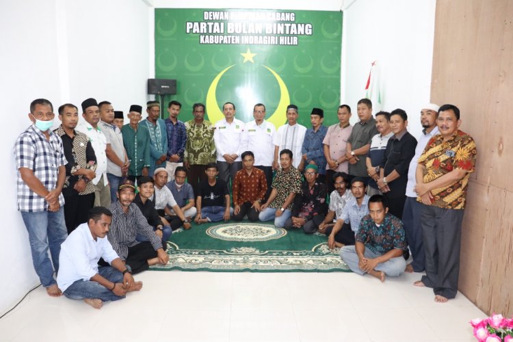 Dihadiri Ketua DPW Riau, PBB Inhil Gelar Temu Ramah