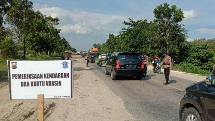Melintas Perbatasan Pekanbaru- Kampar, Siap-siap Tunjukkan Kartu Vaksin