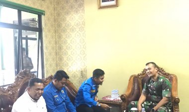 Pengurus KNPI Bengkalis Audiensi dengan Dandim