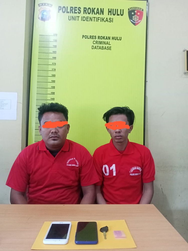 Kantongi Ekstasi, Dua Pria Digelandang ke Mapolres Rohul