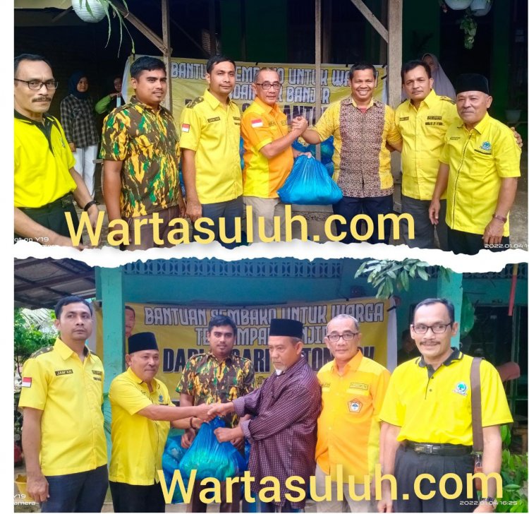 Golkar Rohul Kembali Salurkan Paket Sembako untuk Masyarakat Terdampak Banjir