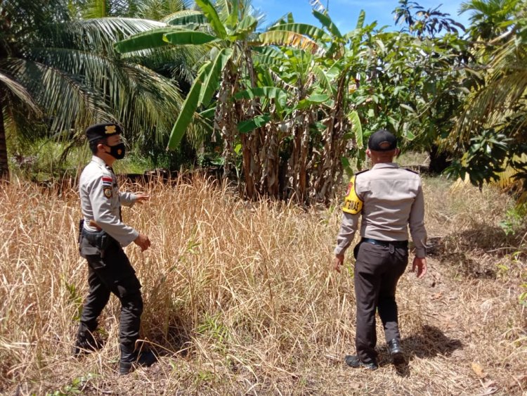 Cegah Karhutla, Kapolsek Bantan Imbau Warga tak Bakar Lahan