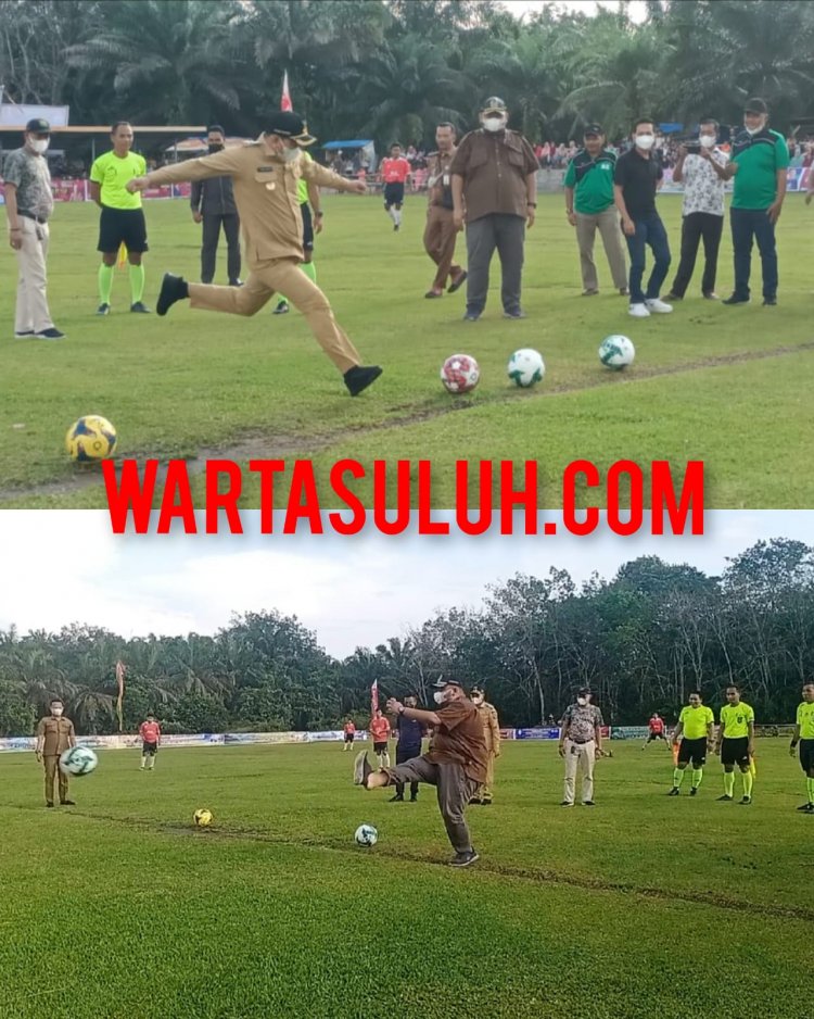 Wakil Bupati Rohul Buka Turnamen Sepak Bola Intan Fc Cup I