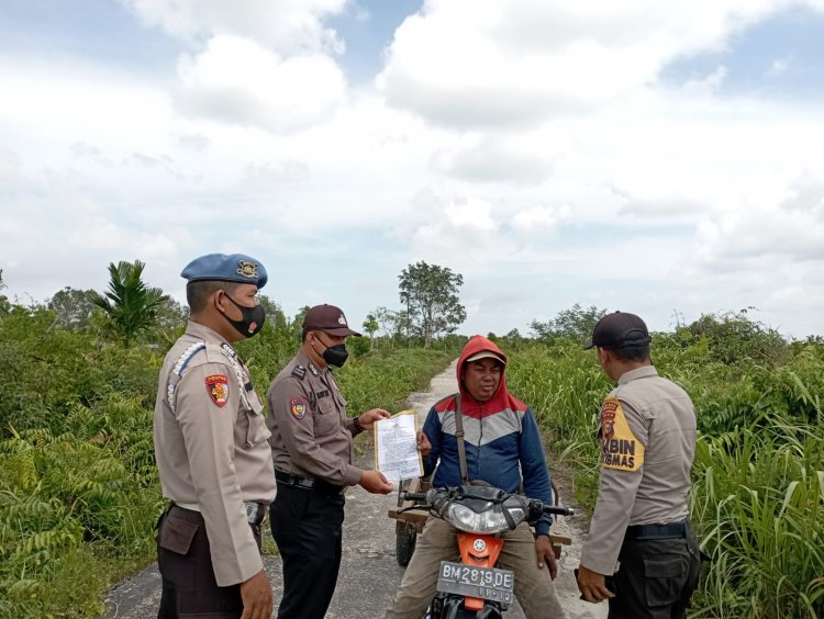 Polsek Bantan Ingatkan Sanksi Pidana Pelaku Karhutla