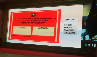 Gubri Pinta Rumah Pasien Isoman di Riau Ditempel Stiker