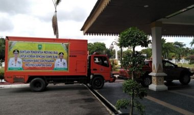 Gubri Lepaskan Bantuan Gempa Bumi Pasaman dan Pasbar