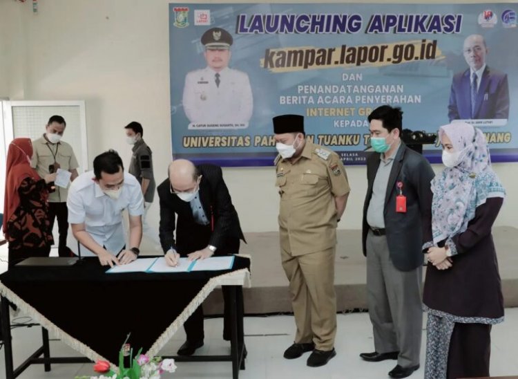 Aplikasi Kampar.lapor.go.id Dilaunching, Masyarakat Difasilitasi Mengkritik Secara Online
