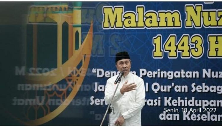 Peringati Nuzulul Quran Ramadan 1443 H, Gubri Minta Jadikan Alquran Pedoman Hidup