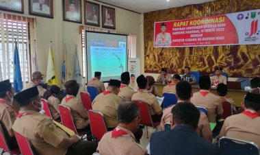 Jelang Jamnas XI 2022, Kwarda Riau Rakor dengan Kwarcab se-Riau