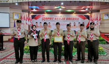 Di Rakerda Kwarda Riau Kadispora Ajak Bersinergi Majukan Pramuka