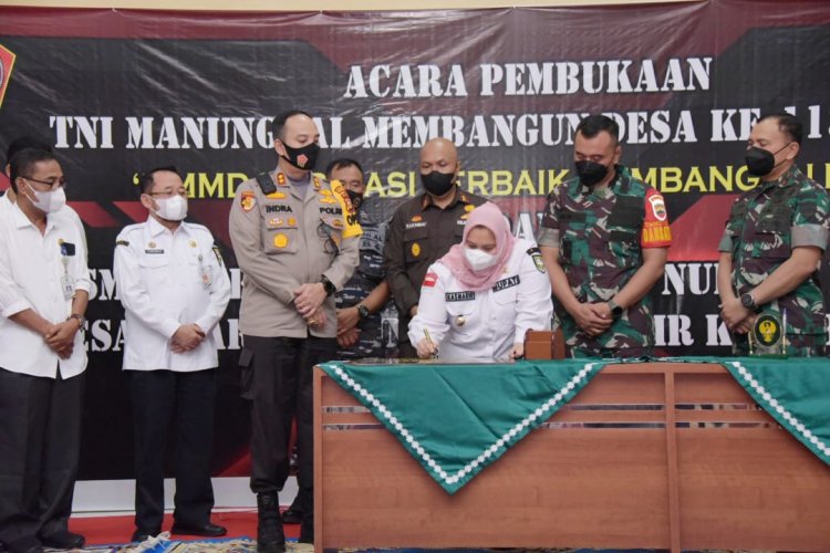 Kasmarni Buka TMMD ke-113 Kodim 0303 Bengkalis