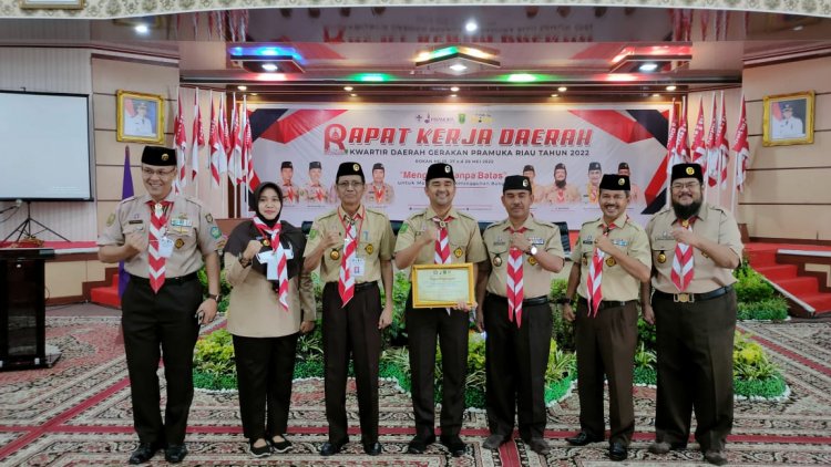Di Rakerda Kwarda Riau Kadispora Ajak Bersinergi Majukan Pramuka