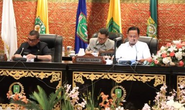 Wakil Ketua DPRD Provinsi Riau Agung Nugroho Pimpin Rapat Paripurna Pertanggungjawaban Pelaksanaan APBD 2021