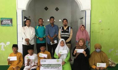 Peringati Hari Anak Nasional, IZI Riau Bantu Biaya Pendidikan Yatim Dhuafa