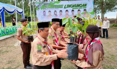 Lestarikan Lingkungan, Kwarda Riau Gelar Kemah Konservasi di Rupat Utara