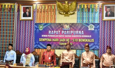 DPRD Bengkalis Rapat Paripurna Peringatan Hari Jadi Bengkalis ke-510
