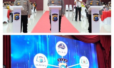 Kapolda Riau Luncurkan  Aplikasi Karya Biro SDM