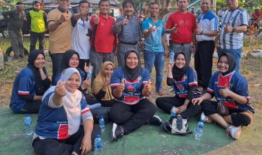 Tim Bola Voli Putri DPMPD Rohul Juara Satu Peringatan HUT RI ke-77