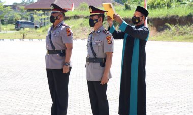 Kapolres Rohul Pimpin Sertijab Kapolsek Tambusai