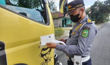 Razia di Kampar, Dishub Riau Tilang 82 Kendaraan
