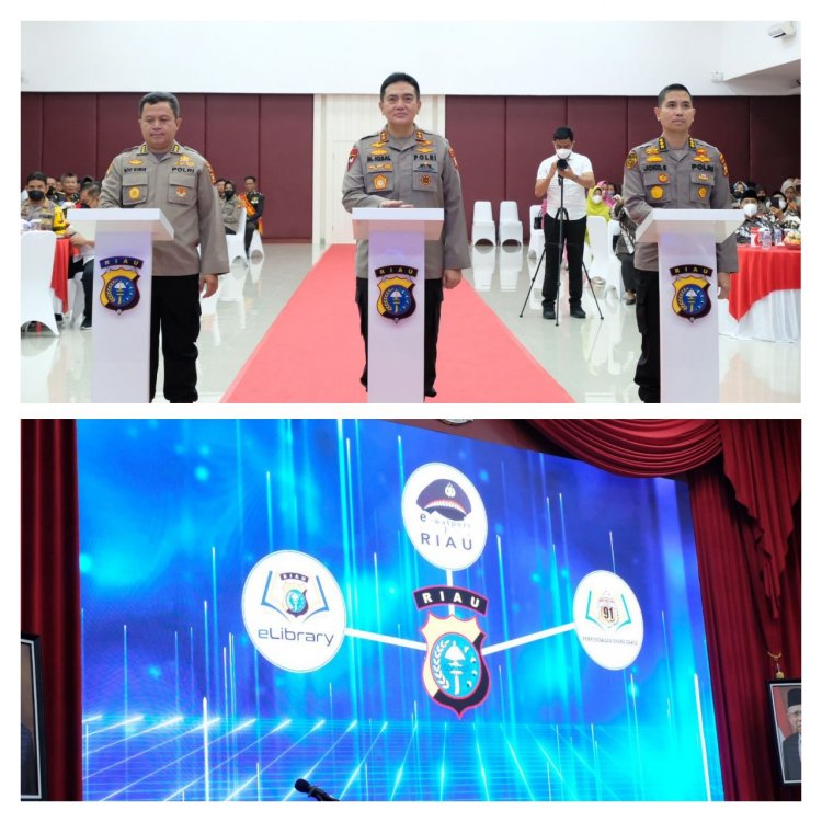 Kapolda Riau Luncurkan Aplikasi Karya Biro SDM