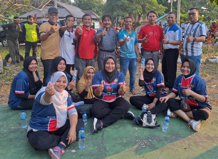 Tim Bola Voli Putri DPMPD Rohul Juara Satu Peringatan HUT RI ke-77