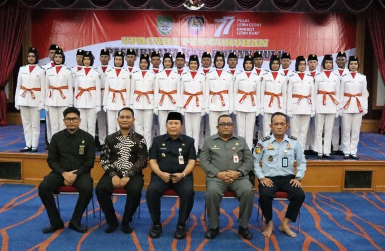 Paskibra Rohul 2022 Dikukuhkan, Ini Pesan Bupati dan Kapolres