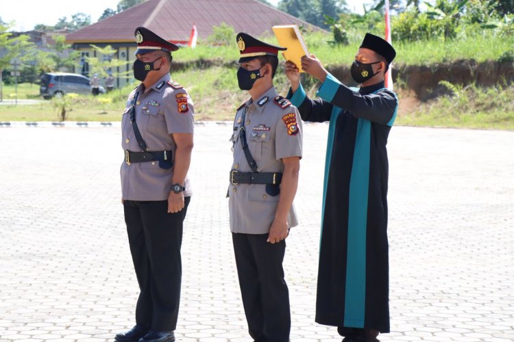 Kapolres Rohul Pimpin Sertijab Kapolsek Tambusai