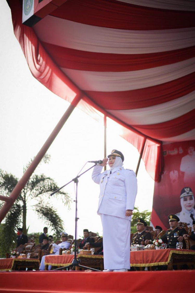 Bupati Bengkalis Irup Peringatan HUT ke-77 RI, Ajak Seluruh Komponen Bersinergi