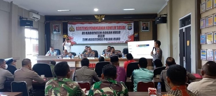 Tim A Asistensi Polda Riau Kunjungi Polres Rohul 