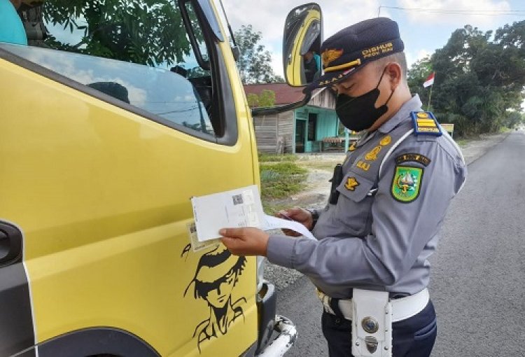 Razia di Kampar, Dishub Riau Tilang 82 Kendaraan