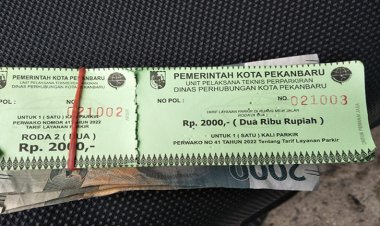 Tarif Parkir Kota Pekanbaru Resmi Naik Hari Ini, Kadishub Minta Cuekin Jukir yang Tidak Memiliki Karcis