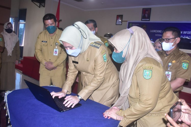 Bupati Inhu Launching Aplikasi Srikandi, Meningkatkan Tata Kelola Kearsipan Secara Digital