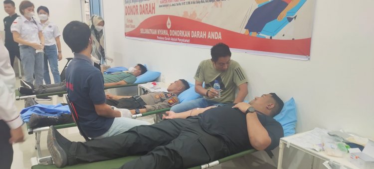 PSMTI dan PMI Inhu Gelar Donor Darah