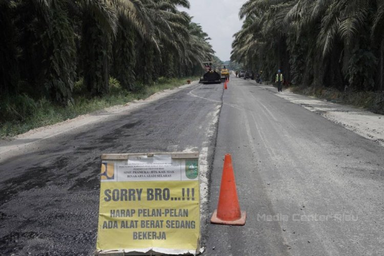 Progres Pembangunan Jalan Alternatif Pekanbaru-Siak di PT SIR