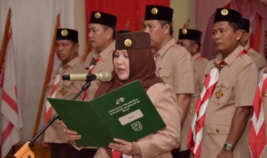 Yulia Herma Dilantik Sebagai Ketua Kwarcab Kuansing, Ini Harapannya