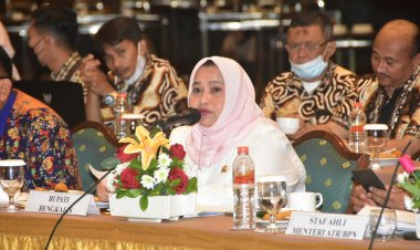 Rapat Koordinasi Lintas Sektor Kementerian ATR/BPN, Bupati Bengkalis Sampaikan RDTR Pulau Rupat