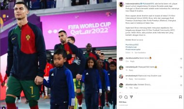 Anak Indonesia Jadi Pendamping Cristiano Ronaldo Masuk Lapangan di Piala Dunia 2022