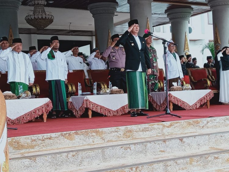 Peringatan Hari Santri Nasional 2022, Wabup Rohul Ajak Santri Doakan Pahlawan