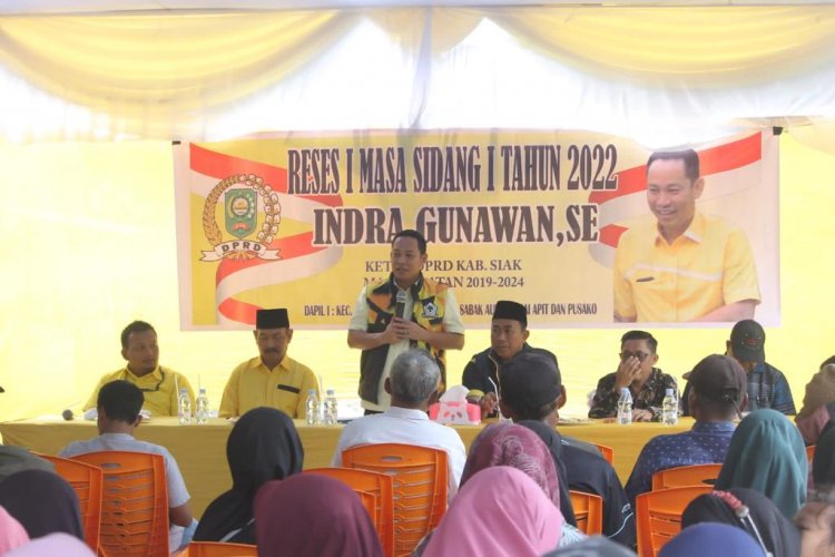 Monitoring Reses, Ketua DPRD Siak Senang Bertatap Muka dengan Masyarakat