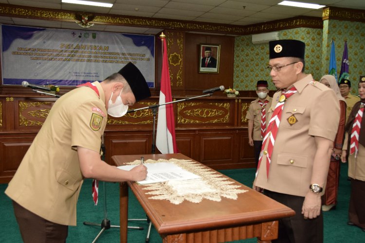 Lantik Mabigus UIN Suska, Ini Pesan Ketua Kwarcab Pekanbaru