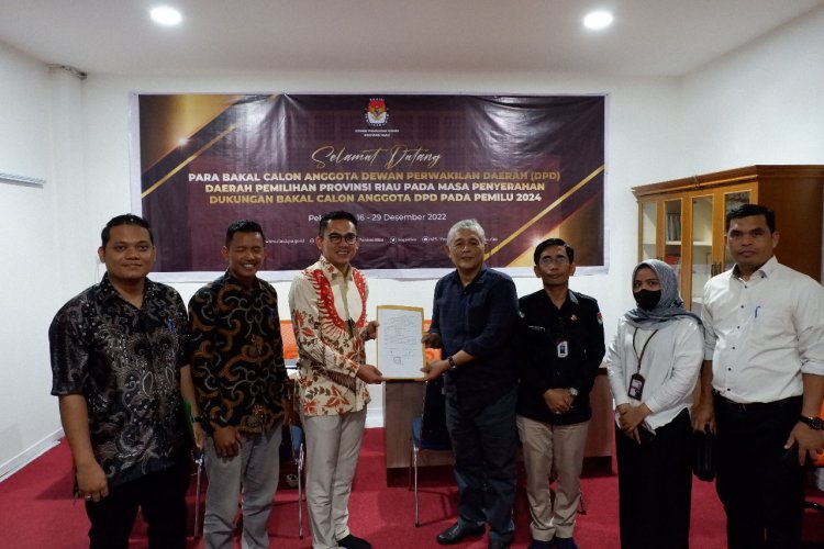 Sembilan Bacalon DPD RI Serahkan Dukungan Minimal ke KPU Riau, Ditutup Hari Ini