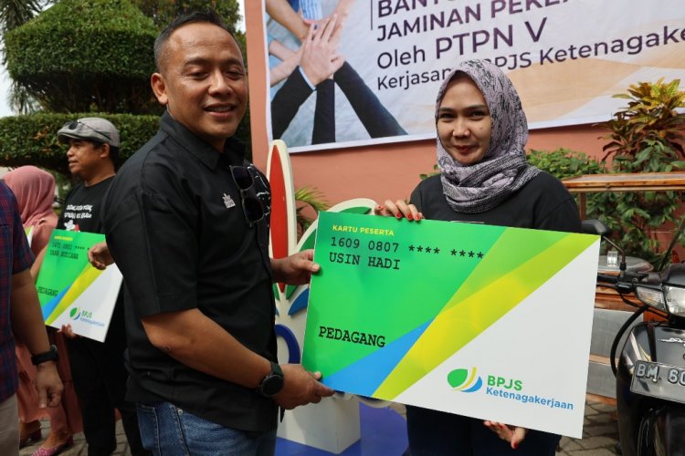 Sinergi PTPN V-BPJS Ketenagakerjaan Lindungi 900 Pekerja Rentan Riau