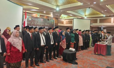 75 PPK Pekanbaru Dilantik, Diminta Patuhi Kode Etik dan Kurangi Nongkrong di Warkop