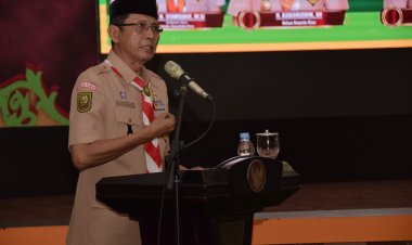 Ka Kwarda Riau Minta Kwarcab Kampar Maksimalkan Pembinaan Kwarran dan Gudep