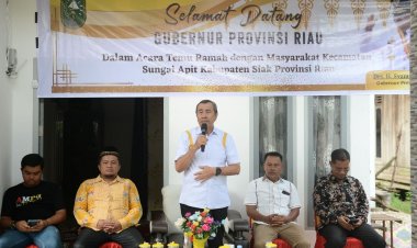 Meski Hari Libur, Gubernur Syamsuar Tampung Aspirasi Masyarakat Sungai Apit