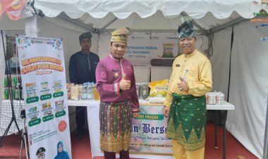 Stand Bazar Pangan Disketapang di Arena MTQ ke-55 Tingkat Pekanbaru Diapresiasi Pj Wali Kota Pekanbaru Apresiasi