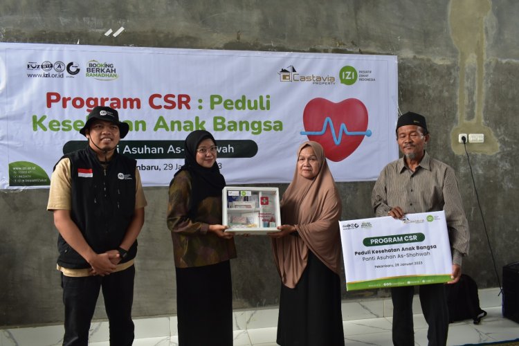 Castavia Property bersama IZI Riau berkolaborasi dalam Program Layanan Kesehatan Keliling khusus Panti Asuhan
