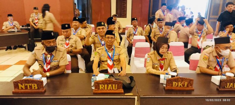 Pimpinan Kwarda Riau Ikuti Rakernas Gerakan Pramuka